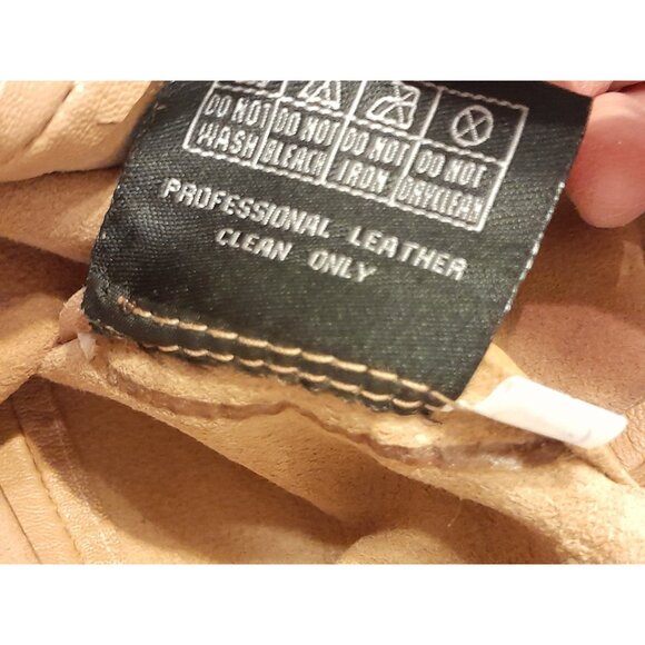 Womens Western Cowgirl Feminine Ruffle Hem Tailored Fit Sz Small Leather Jacket - Picture 8 of 10